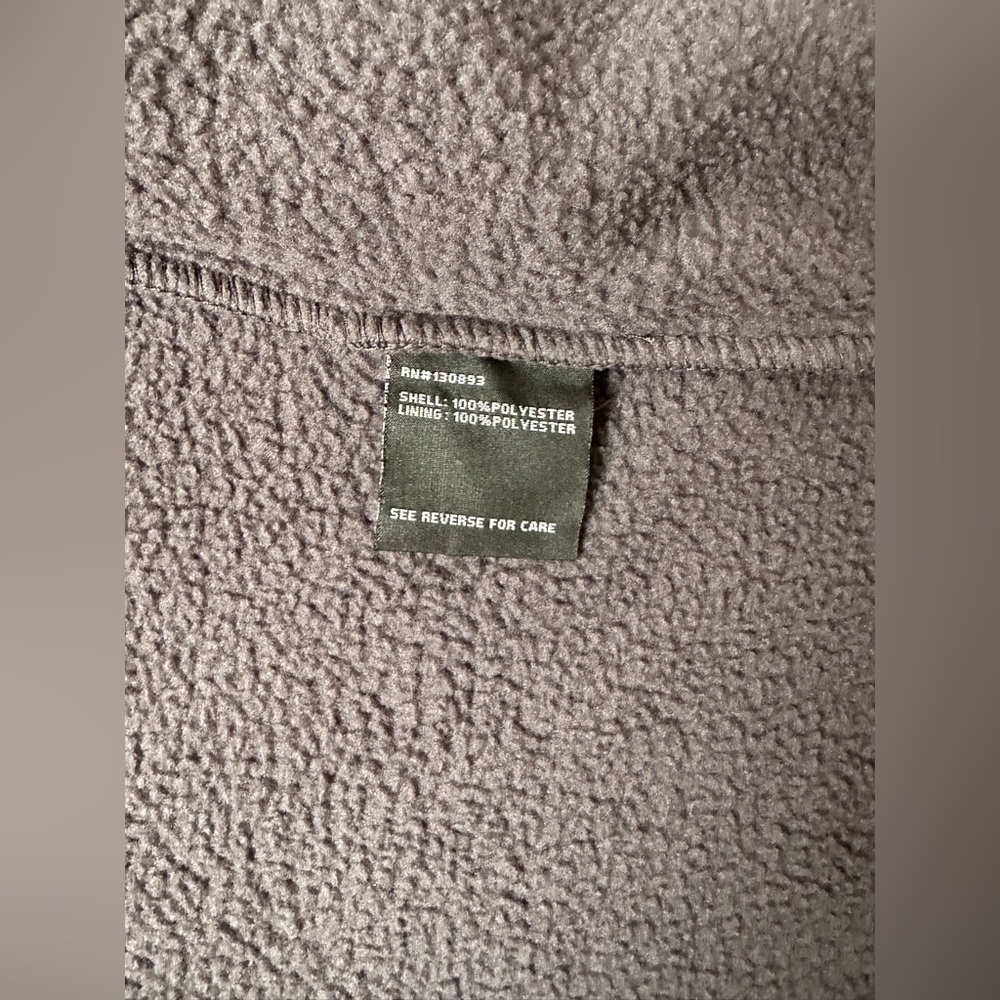 EUC New Balance Jacket Windbreaker Size M Charcoal Fleece with Neon Highlights - Picture 6 of 9